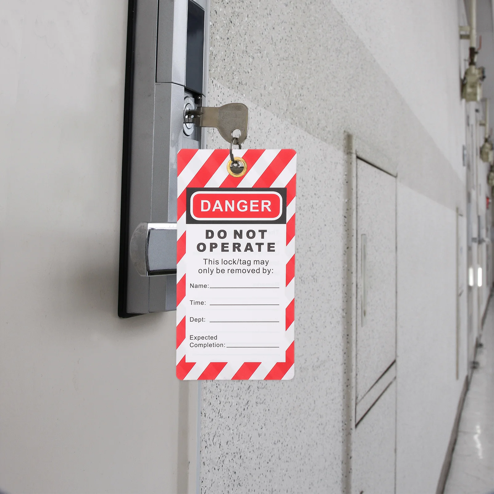 10pcs Warning Lock Out Tag Kits Tagout Do Not Operate Hanging Tags Signs Tag Safety Tags Factory Do Not Operate