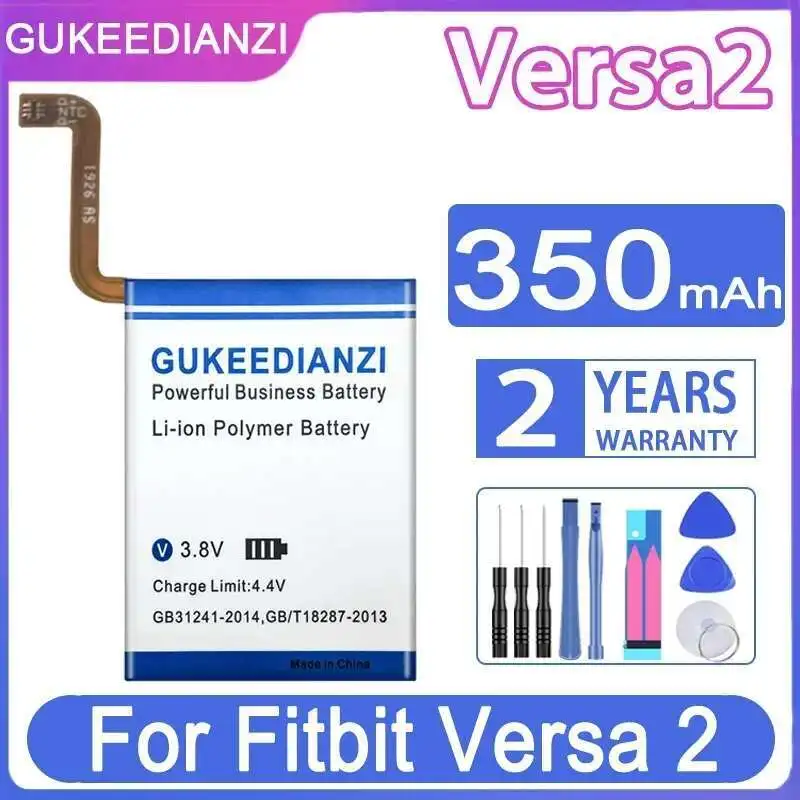 

Lightweight For Fitbit Versa2 Versa 2 Smart Sports Watch Battery 350Mah