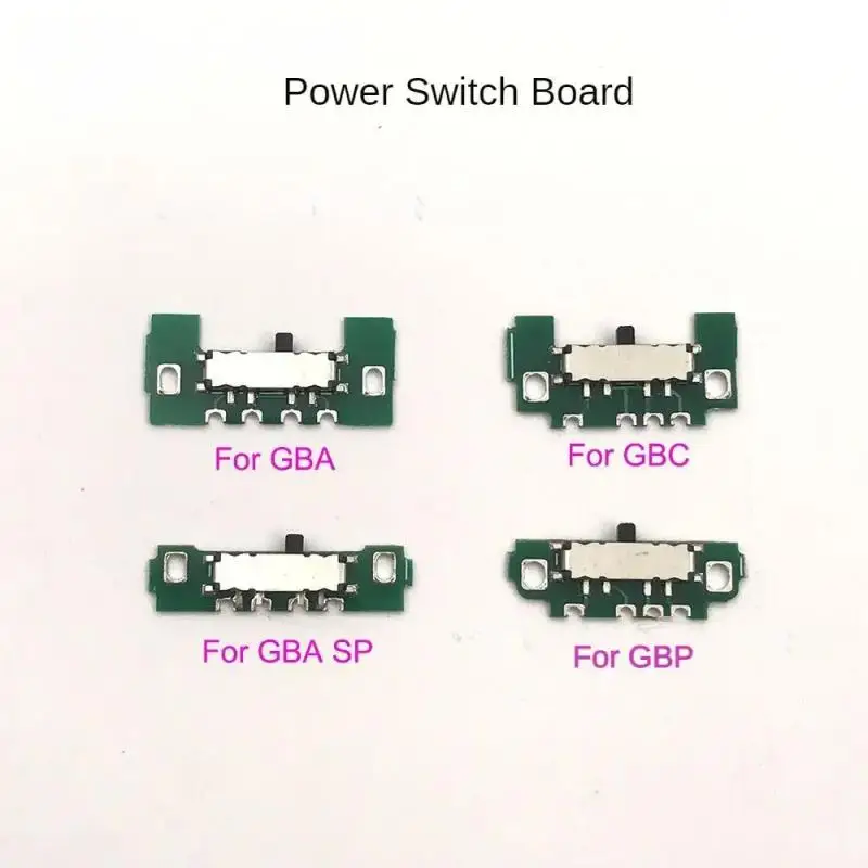Para/GBC/GBP/SP Power ON OFF Botão interruptor de alimentação para Game Boy Advance Color Pocket SP Games Console