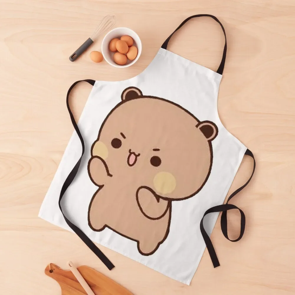 Dudu Is Learning Boxing To Protect Bubu Apron Kitchen And Home Items Women's Dress Chef Accessories Christmas gift Apron