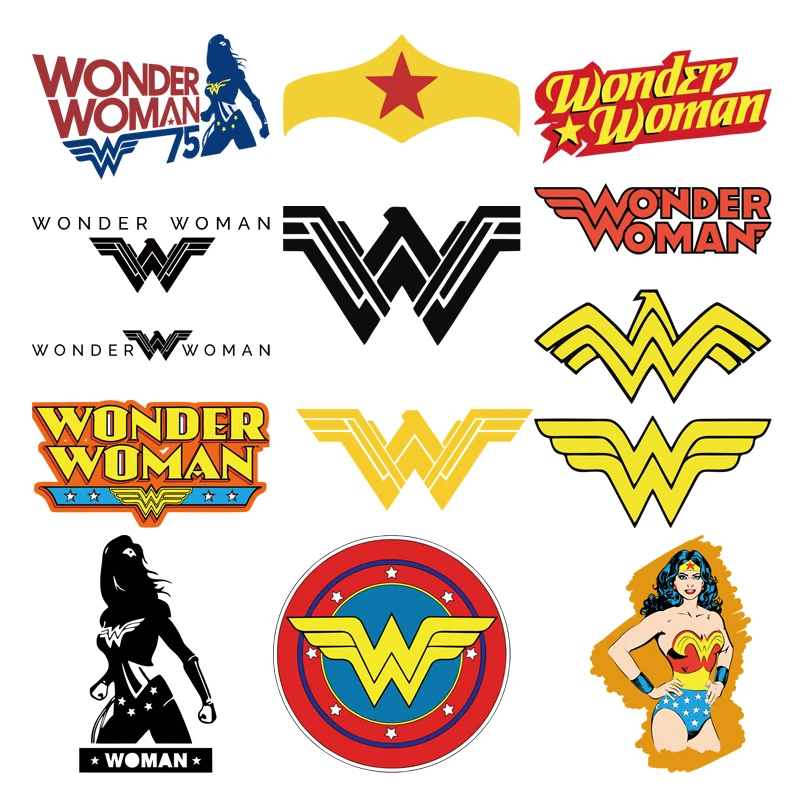 Wonder Woman Patch for Clothes T-Shirt Decal Decor DIY Patches for Children Thermo-Stickers Iron On Transfer Vinyl Stickers
