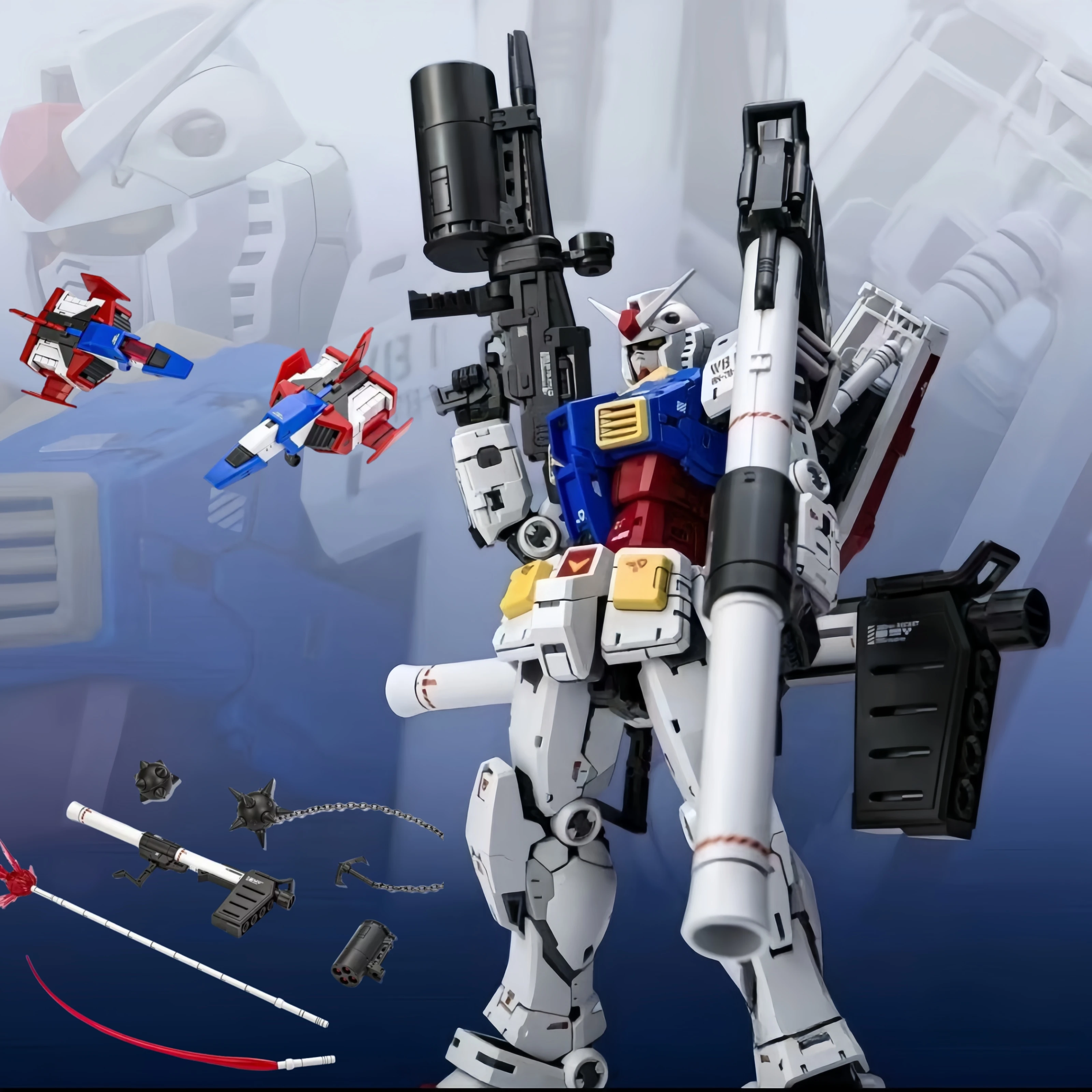 

New Fat Cat Model Rg Mg 1/100 Model Rx-78-2 Ver 2.0 Assembly Model Kit Rgu Movable Joints Collectible Robot Kits Models Gifts To