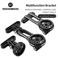 Soporte de bicicleta ROCKBROS, soporte de lámpara de luz delantera, soporte de extensión de aleación de aluminio para ordenador de bicicleta, soporte Wahoo Bryton Garmin
