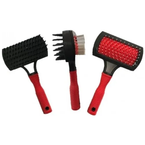 Double Sided Pet Scan Brush Red Dream Plus