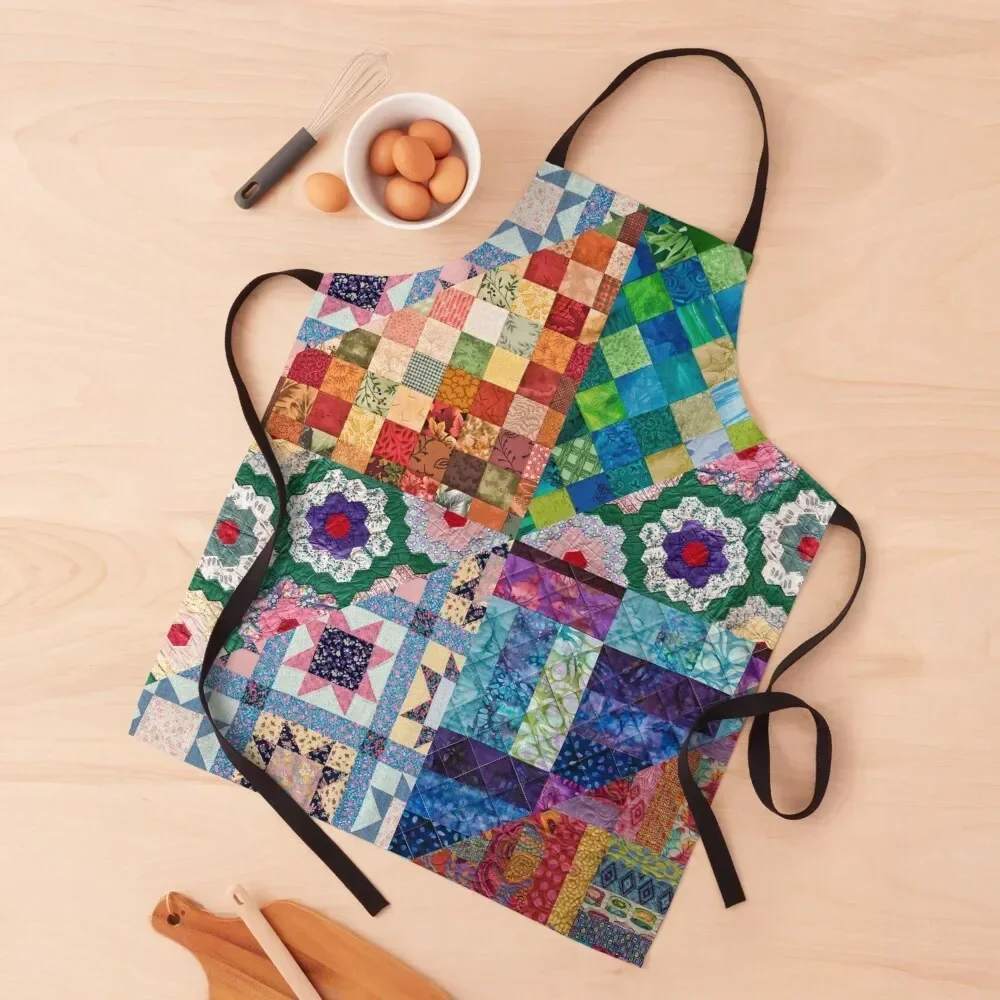 

Vintage Patchwork Quilt Apron Kitchen For Men Kitchen Apron