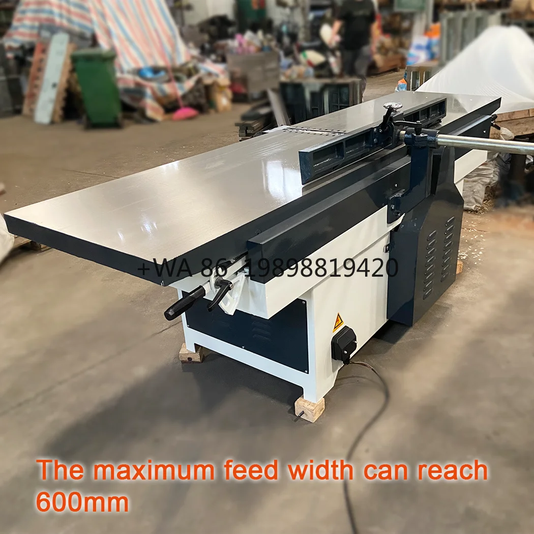 Planer Surface Jointer Machine 600mm Width Single Spindle Wood