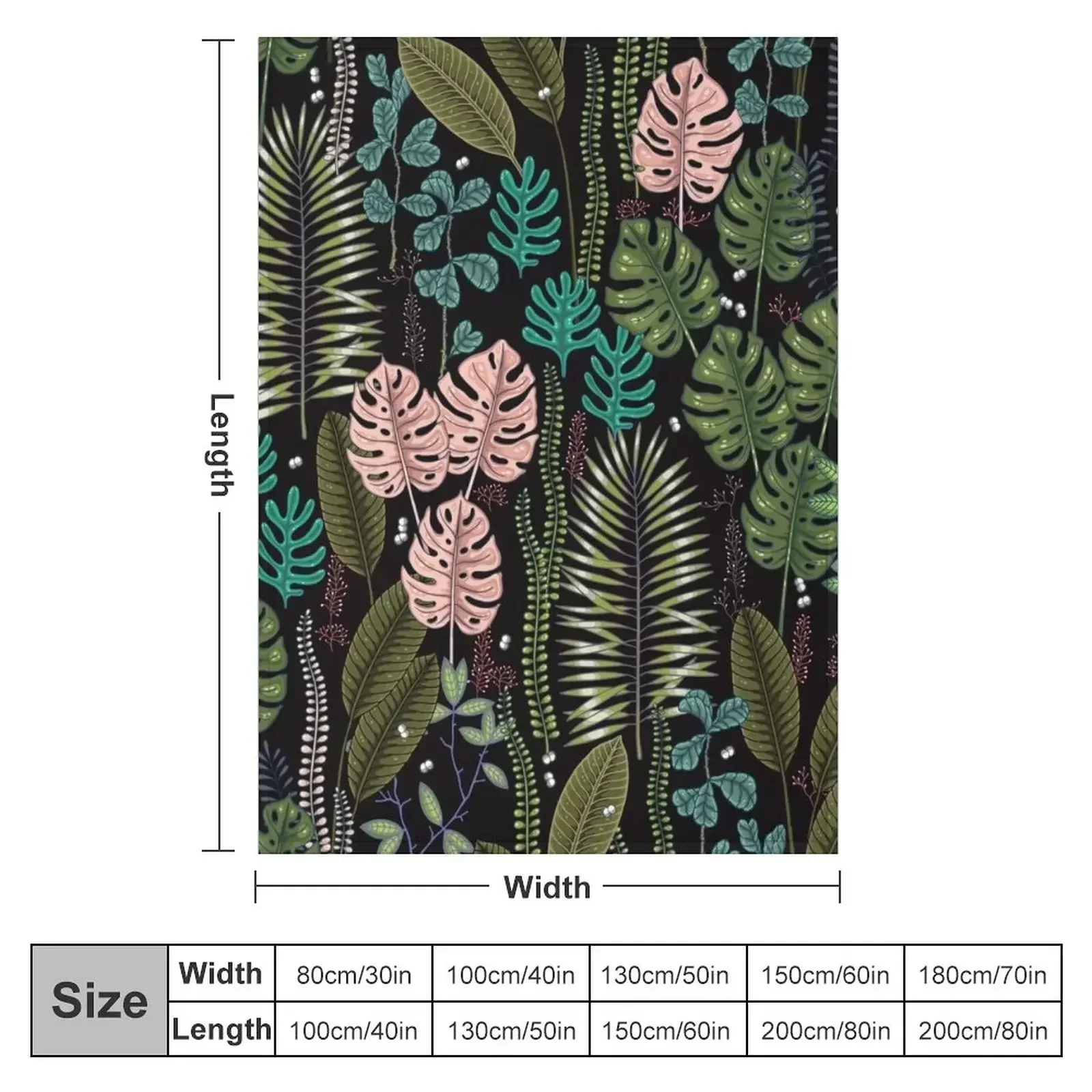 Tropical dream Throw Blanket For Baby Cute Retros Blankets