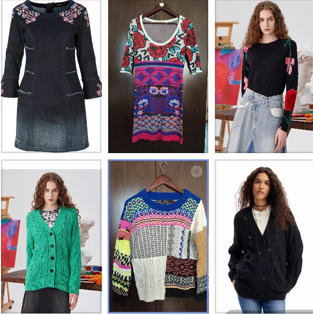 

New fashionable and versatile knitted sweaters from Spain, original order for export