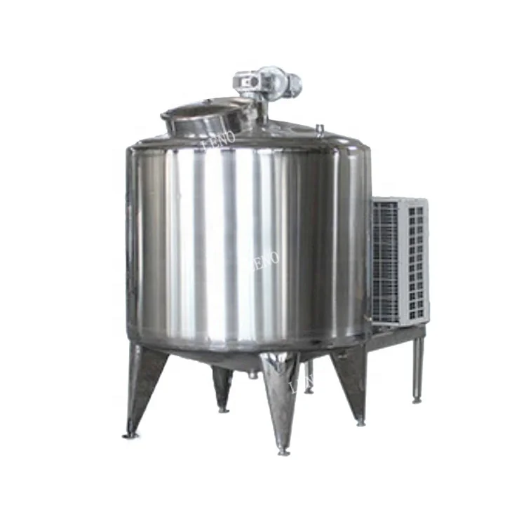 Milk Processing Equipment SS304 SS316L Stainless Steel Milk Storage Cooling Tank Fresh Liquid Milk Powder Yogurt Dairy Machine