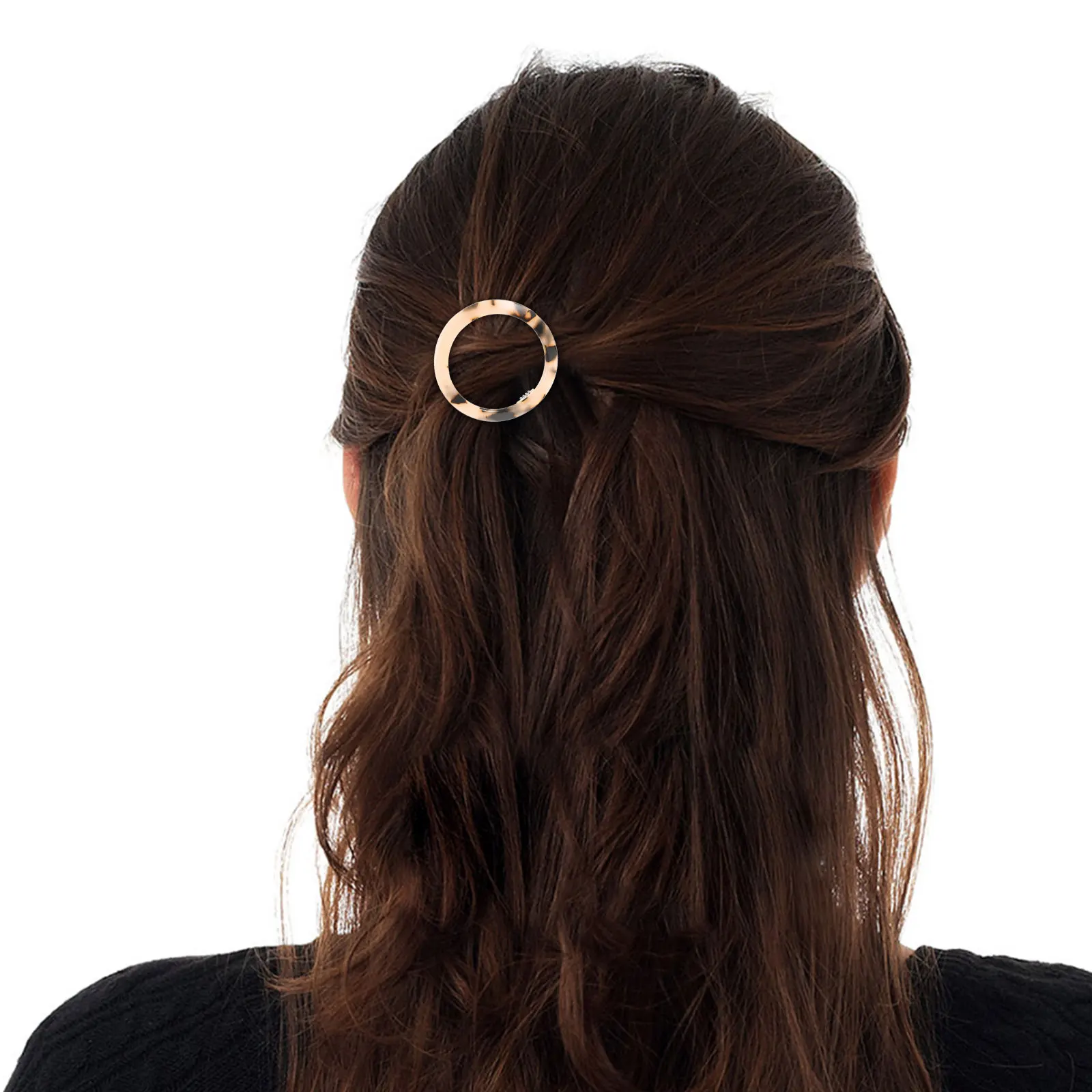 

Acrylic Hair Clips Durable Flower Design Multi-Colored Bang Clip Rhinestone Barrette Women Wedding Party Accessories Hair Tools