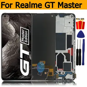 Bilashmart AMOLED LCD Realme GT Master RMX3363 RMX3360 Display Touch Screen with Frame Digitizer Assembly Realme GT Master Edition