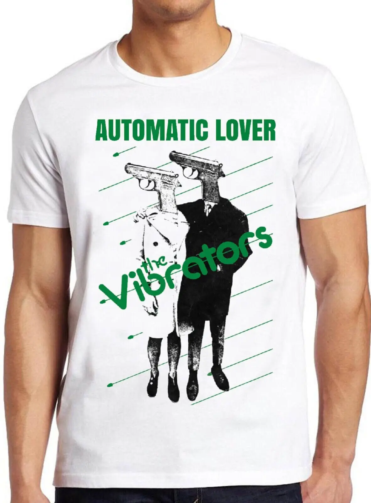 The Vibrators Automat Lover Punk Rock Retro Mus Gift Top Tee T Shirt 2254