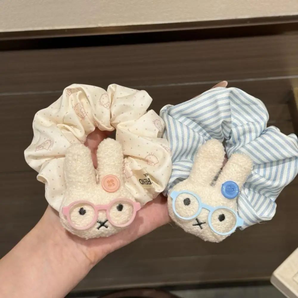 

Серия повязок для волос Miffy, милые резинки для волос для куклы с рисунком в горошек, детские резинки для волос с хвостиком из мультфильмов, милый головной убор