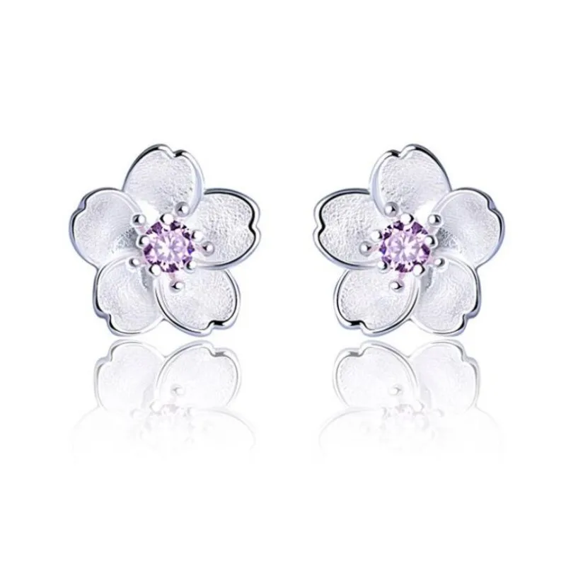 

New Arrival Popular 925 Sterling Silver Jewelry Earrings Temperament Sweet Cherry Exquisite Female Earrings E140