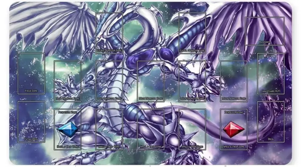

YuGiOh Playmat Коврик для карточных игр Игровые коврики, совместимые с OCG + бесплатная сумка - ygo (67)