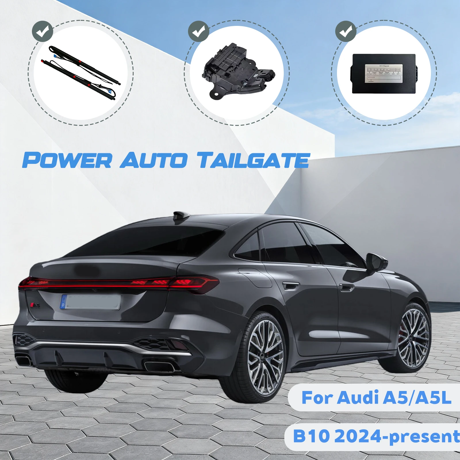لأودي A5/A5L B10 2024-الحاضر سيارة التلقائي رفع عدة فتح الجذع ذكي رفع كهربائي الباب الخلفي #1