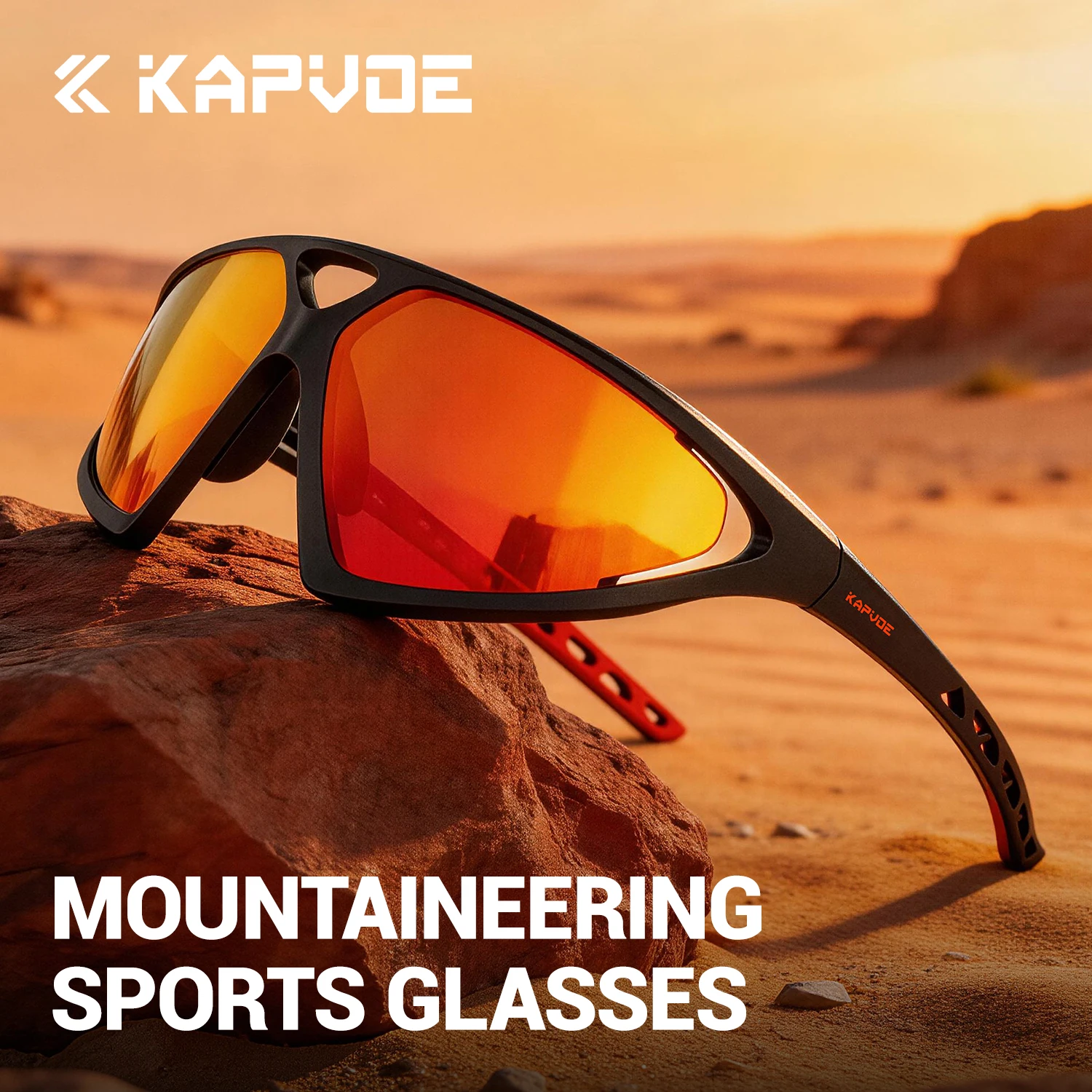 

KAPVOE Photochromic HD Hiking Sunglasses Outdoor Cycling Sports Glasses Road Sunglasses Running Racing Shades Stylish Sunglasses