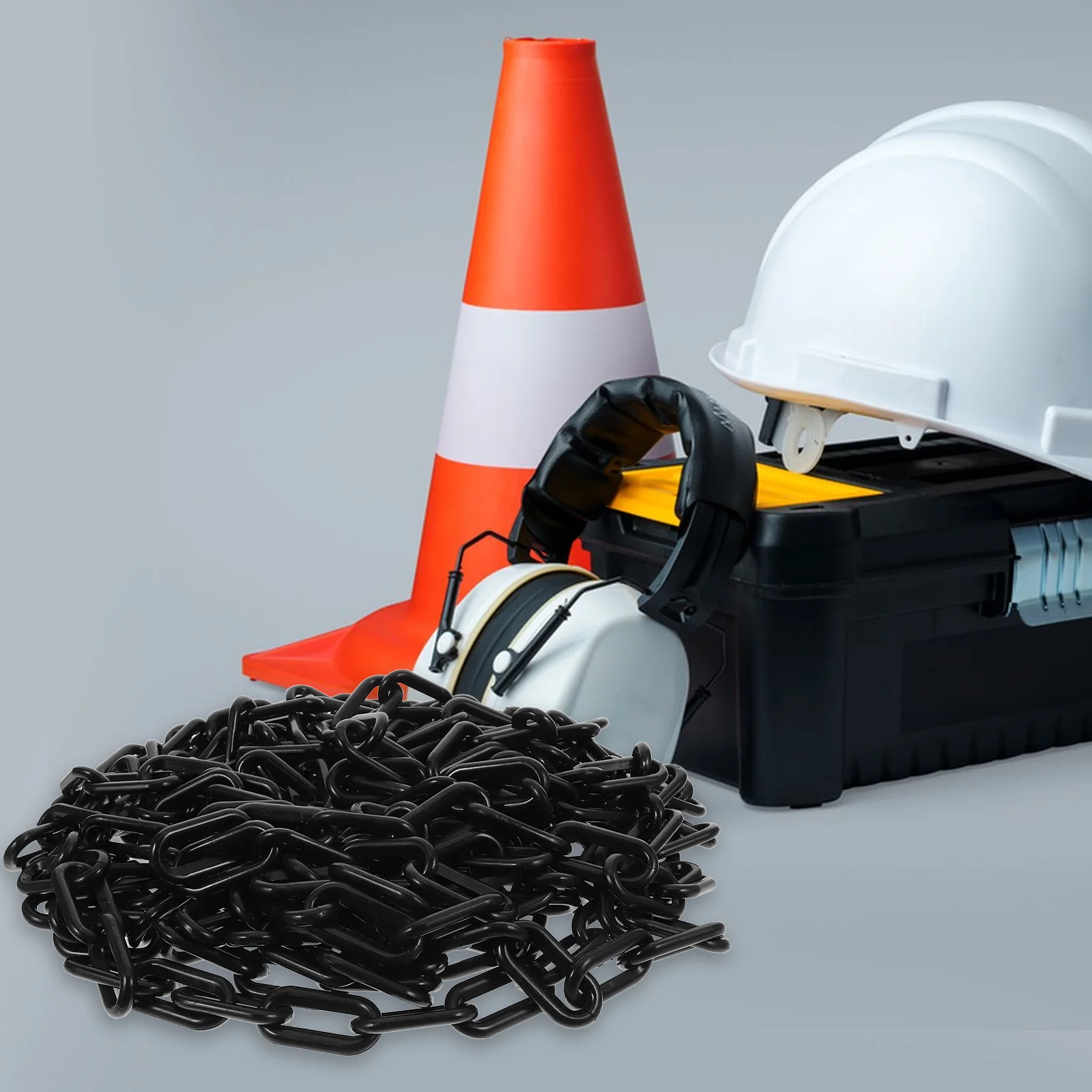 

Plastic Safety Chains Warning Barrier Links Crowd Control Chain for Parking Traffic Door High Strength Versatile
