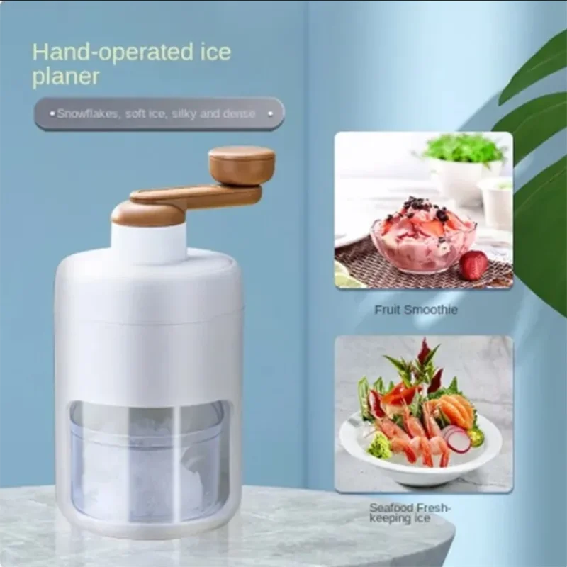 Shaved Ice Machine Home Small Manual Ice Crusher Hand-shake Ice Sand Hail Ice Ice Breaker To Make Continuous Sand Ice