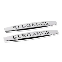 For Mercedes Benz W210 W124 W204 W203 W168 AMG CLS GLA ML CLK ELEGANCE Logo Car Sticker Fender Styling Metal Decal Emblem Badge