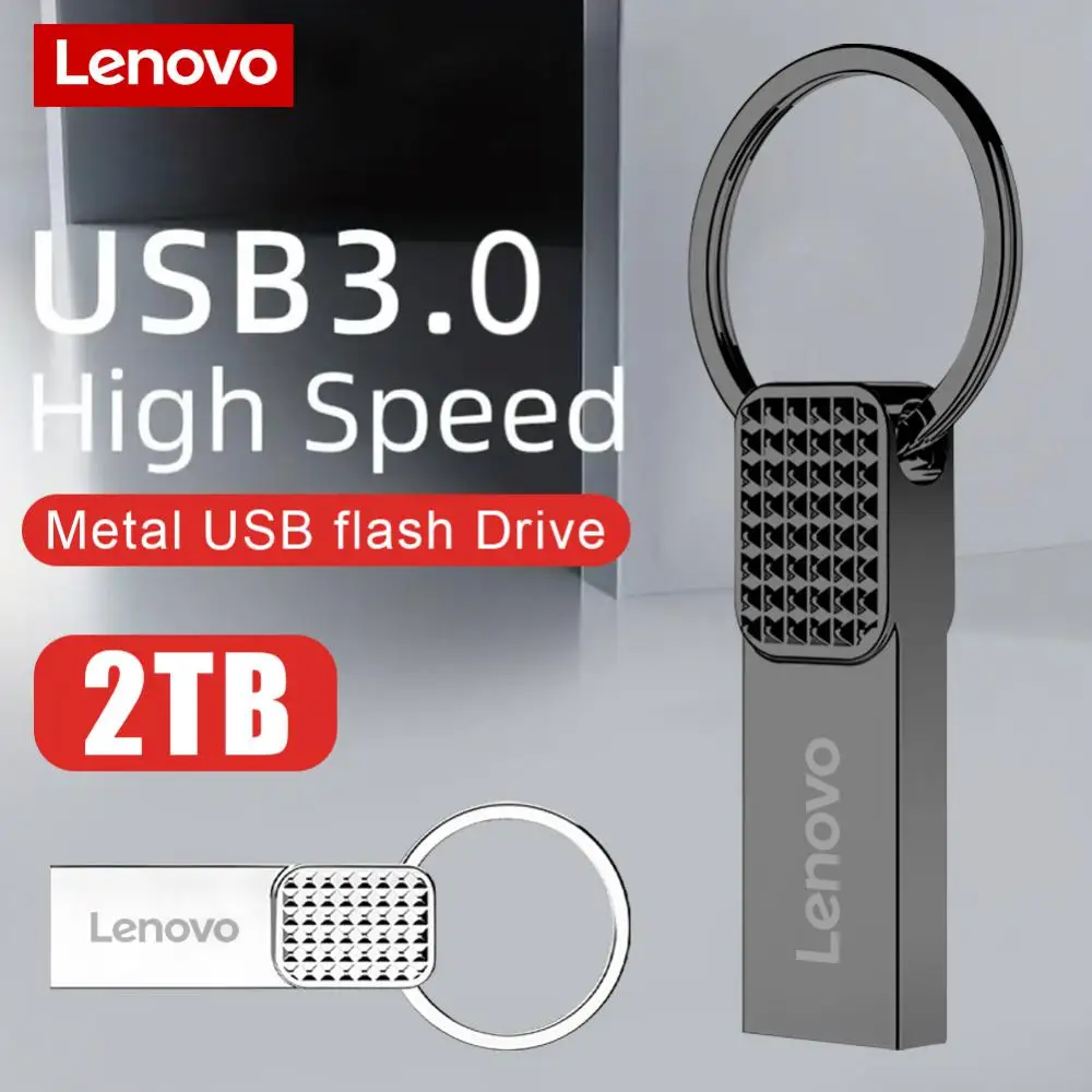 Lenovo Usb Флешка 2Tb Otg Metalen Usb 3.0 Pen Drive Sleutel 1Tb-64Gb Type C Hoge Snelheid Pendrive Mini Flash Drive Memory Stick