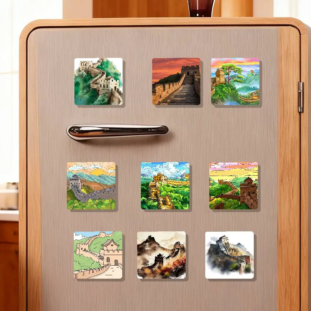 The Great Wall In China Refrigerator Magnet Creative Kitchen Home Decoration Soft Magnetic Decor Festival Gifts Multi Scene Use