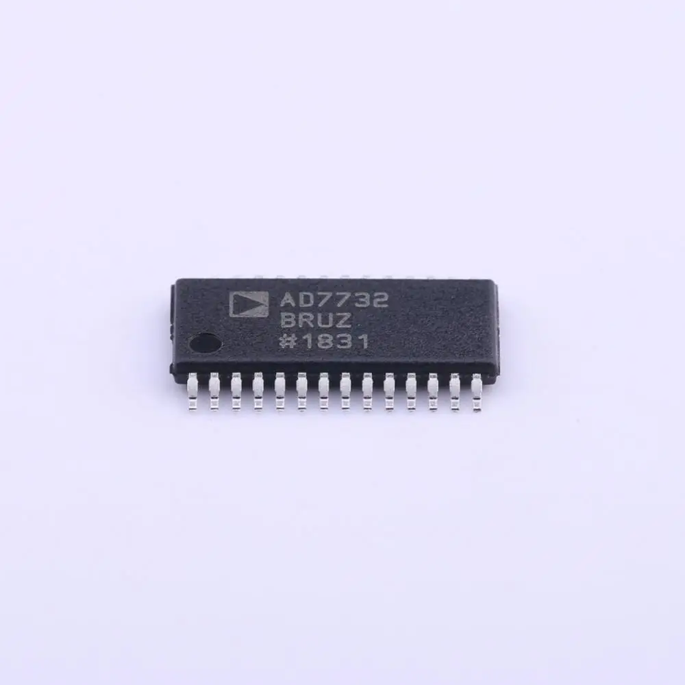 

AD7732 2-канальный одноканальный ADC Delta-Sigma 15,437 ksps 24-битная последовательная 28-контактная TSSOP трубка AD7732BRUZ