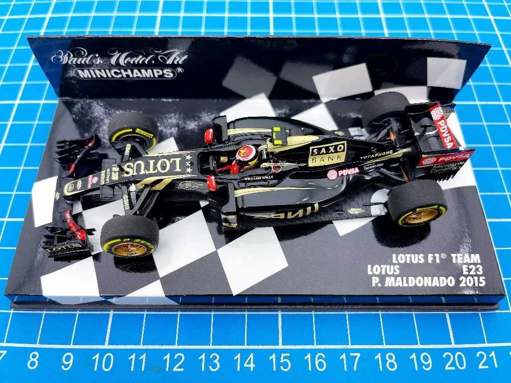 

Minichamps 1:43 F1 E23 2015 Maldonado Simulation Limited Edition Resin Metal Static Car Model Toy Gift