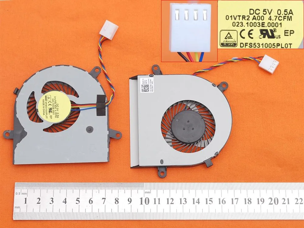 

New Laptop Cooling Fan For DELL Inspiron 24-3455 24-3459 Original PN: 023.1003E.0001 DFS531005PL0T CPU Cooler Radiator