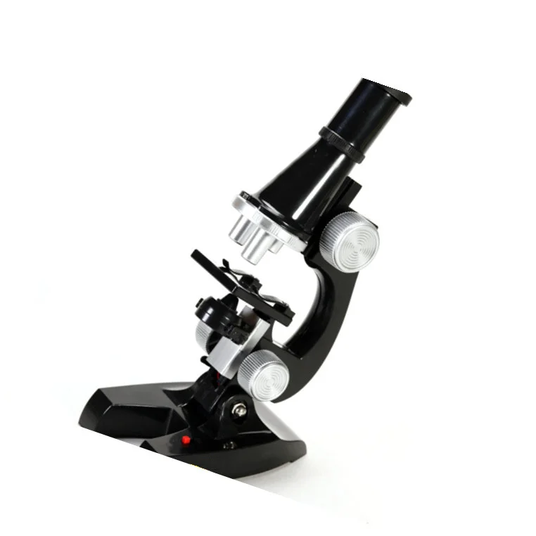 Kit de microscópio educacional para crianças, microscópio óptico científico, ferramenta de aprendizagem de biologia, instrumentos de haste