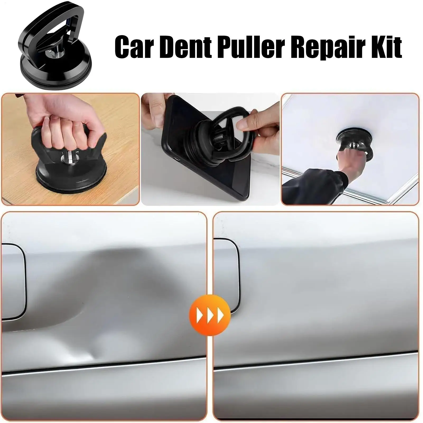

car suction cup dent puller kit 3Pcs/set Auto Body Pulling Tile Lifter car dent removal kit for Vehicle Door Trailer Truck
