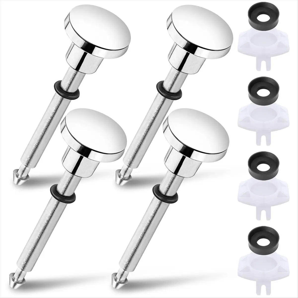 AT16 Set of 4 Tub Spout Diverter Repair Kit - Bathtub Spout with Diverter Repair Kit - Tub Faucet Repair Replacement Parts