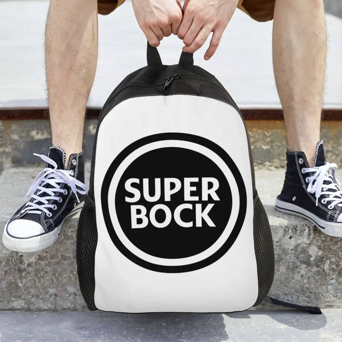 

Super Bock Backpack Daypack Large Capacity Children BookBag School Bag Shoulder Bags for Men Women