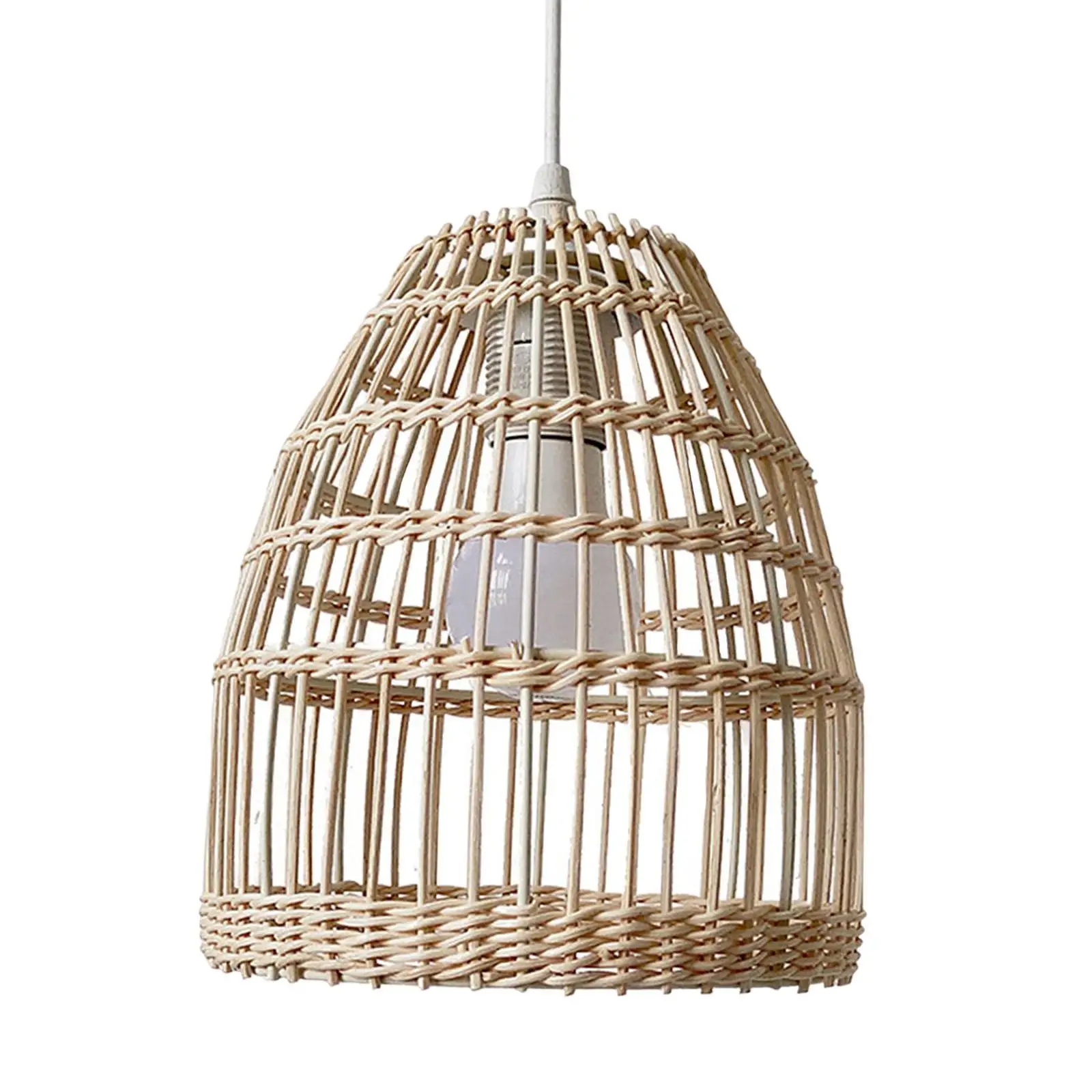 

Rattan Lampshade Lamp Decoration Rattan Basket Chandelier Lampshade Woven Woven