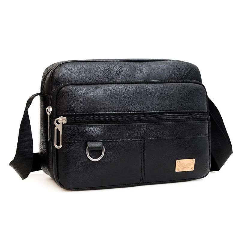 2024 High Quality Men's Handbags PU Leather Bag for Man Male Cross Body Shoulder Messenger Bags Men's Casual Bussiness Handbags