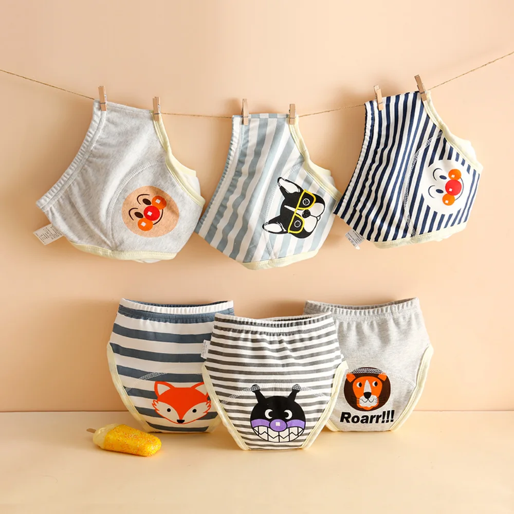 8 Layer Waterproof Reusable Cotton Baby Training Pants Infant Shorts Underwear Cloths ​Baby Diaper Nappies Panties Nappy Changin