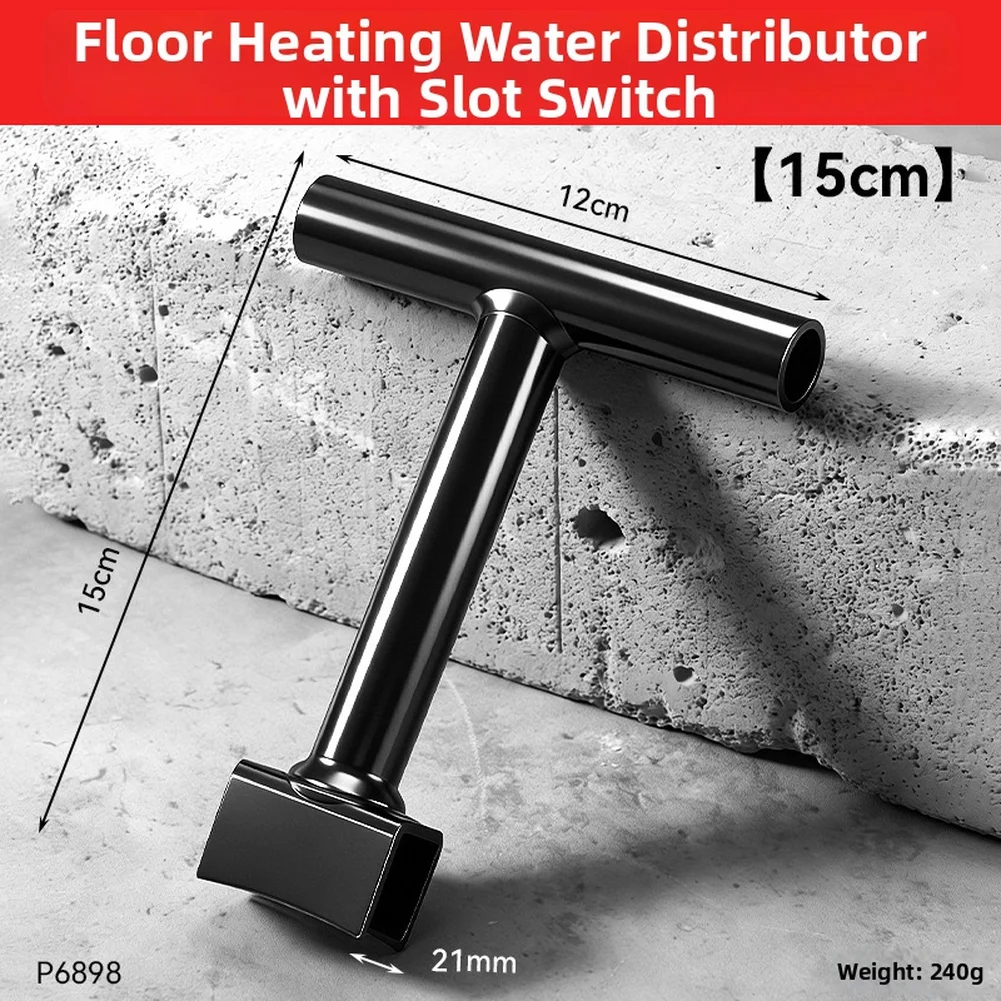21mm Forged Alloy Lever for Floor Heating Diverter Switches with 30cm Extended Length to Reduce Physical Effort During Use