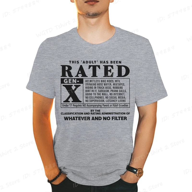 تي شيرت مضحك من الجيل X تم تصنيف هذا 'Bout' تي شيرت مطبوع من Gen X، تي شيرت صيفي كاجوال بأكمام قصيرة، ملابس رجالية