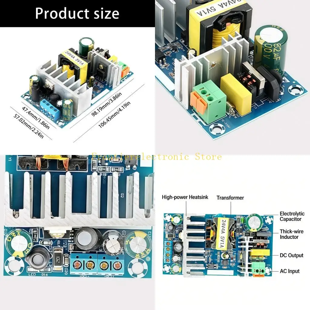 G8DB Double Voltages 24V4A 5V1A Output ACDC Power Supply for Consumer Electronics