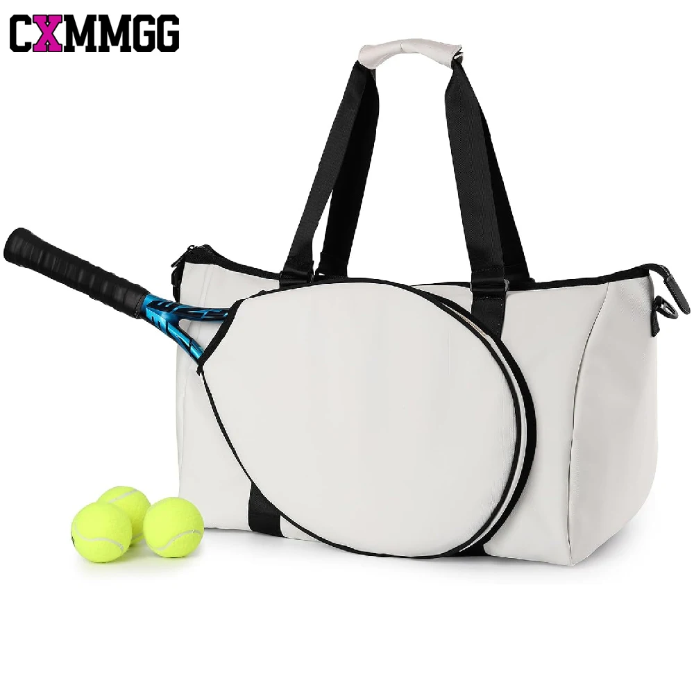 

Tennis Bag with Racket Holder,Waterproof Sports Duffel Bag for Men Women,Portable Pickleball Paddle Bag for Gym,Travel,Badminton
