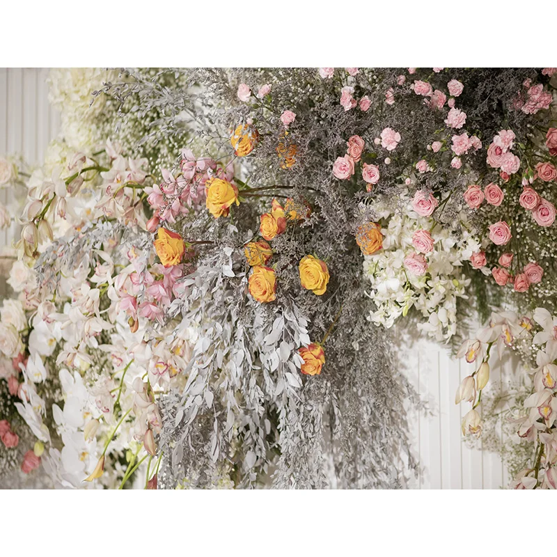 Художественный тканевый фон SHENGYONGBAO для фотосъемки на День святого Валентина с изображением деревянных цветов для вечерние ринки, фон для фотосъемки на день рождения 201214QMH-03