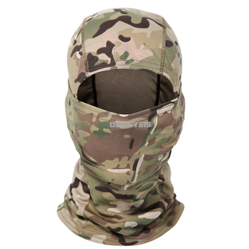 Tactical Camouflage Full Face Mask Breathable Hunting Cycling Sports Balaclava Face Mask Paintball Headgear Scarf Mask