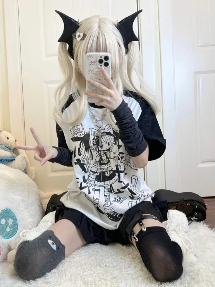 2024 Japanese Anime Death Note Misa Cosplay Amane Tshirts Girls Funny Streetwear Harajuku Loose Summer Y2k Aesthetic Casual Tops