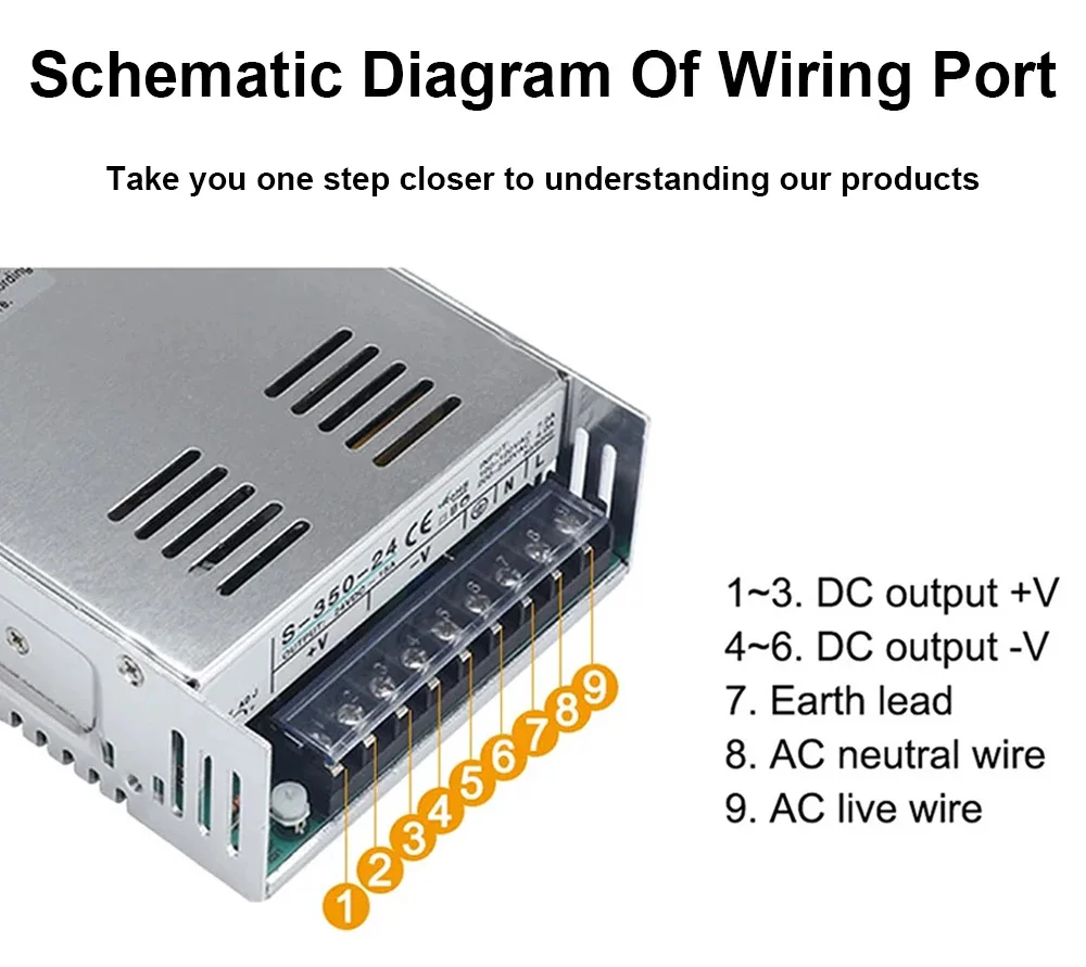 Cloweit S Switching Power Supply 220 RPM 5V 12V 24V 36V 48V DC Switching Power Supply Box Transformer