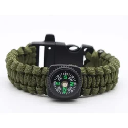 7-core Paracord Survival Bracelet Compass, Whistle, Emergency Gear, Camping Accessories, Hiking Essentials, Hiking Adventures