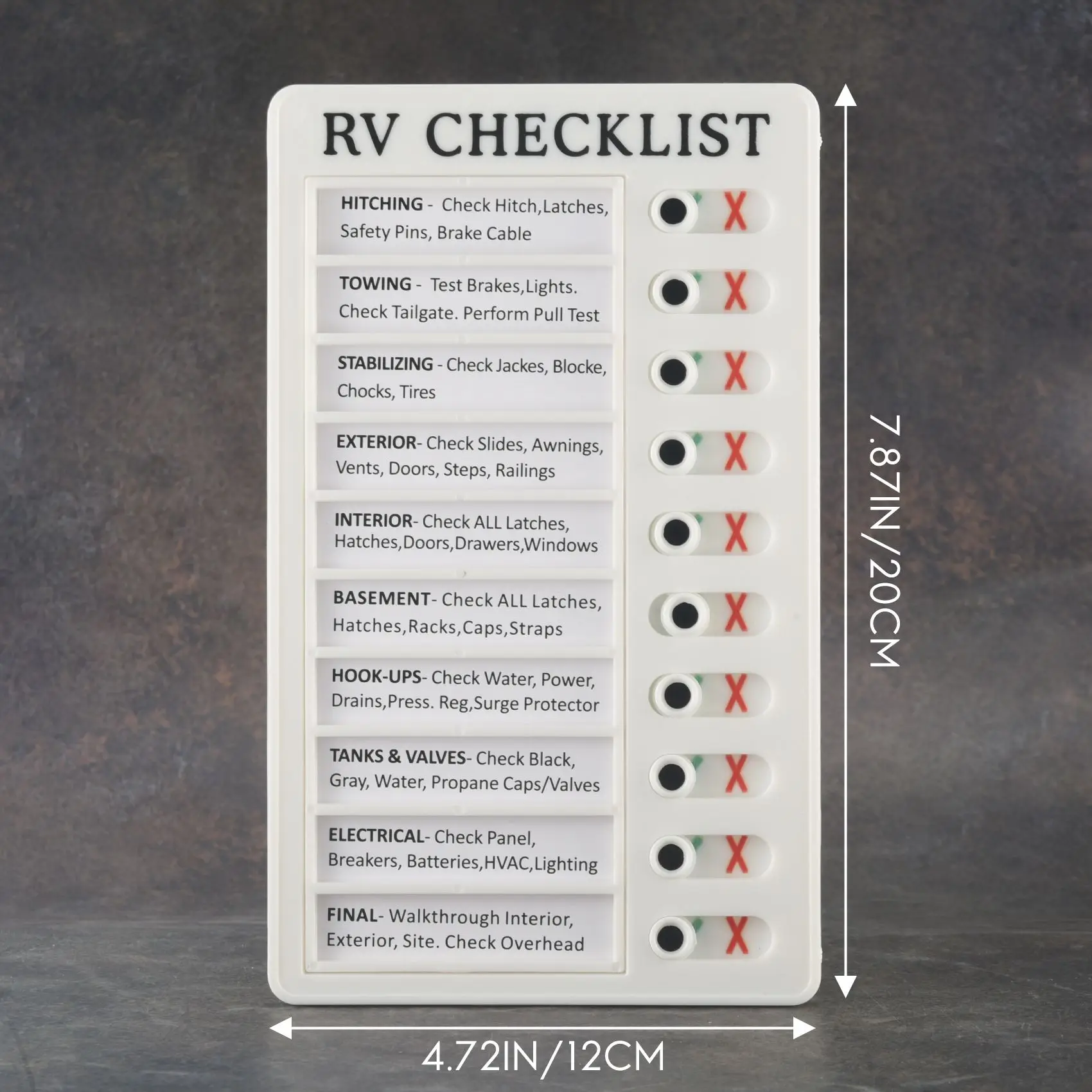 NEW-Memo Plastic Board, Detachable And Reusable Creative Memo Checklist For Check Items And Form