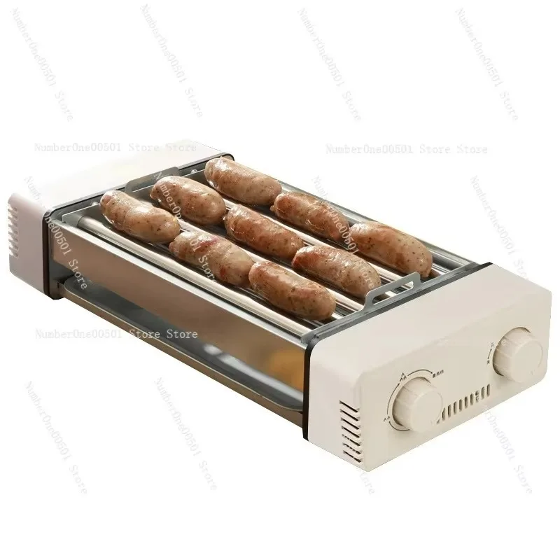 3 in 1 Electric Hot Dog Grill Automatic Household Multi Function Sausage Roaster Machine Compact