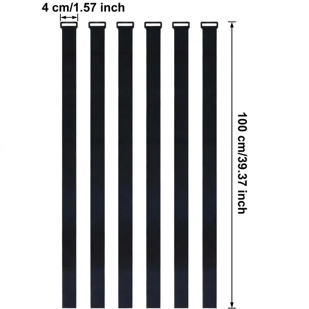 Pool Cover Anchoring Straps 6-Pack Adjustable Length for Proper Fit on Square Round and Irregular Shaped Swimming Pools