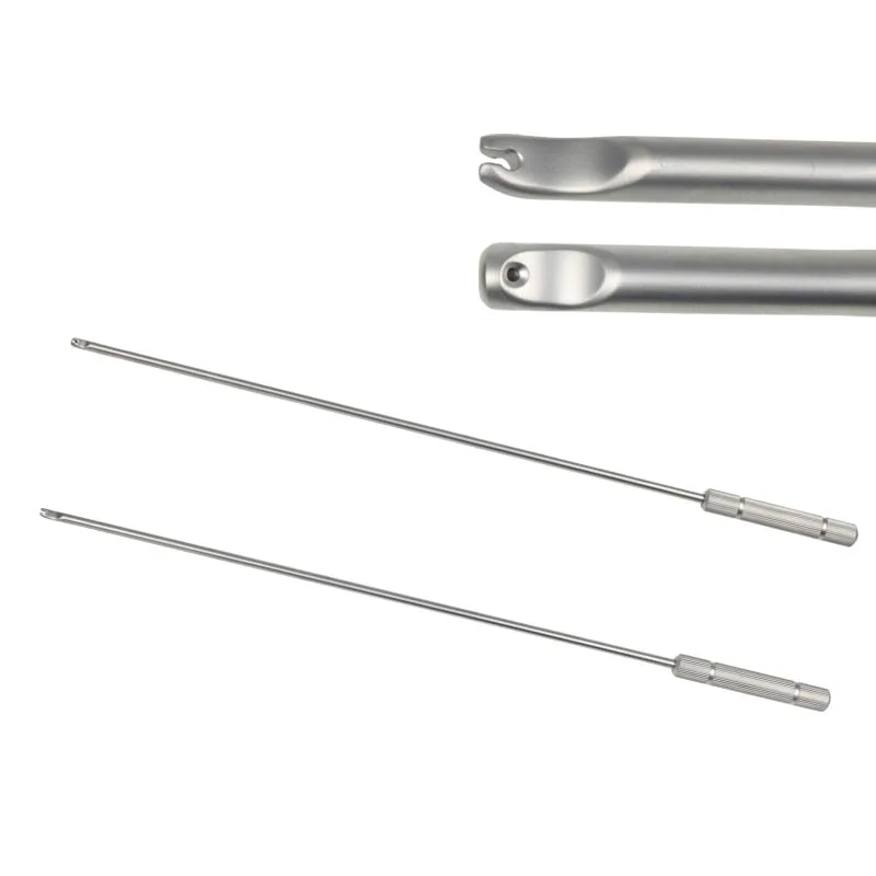 

Laparoscopic Knot Pusher Laparoscopic Instruments Open Close Head Stainless Steel