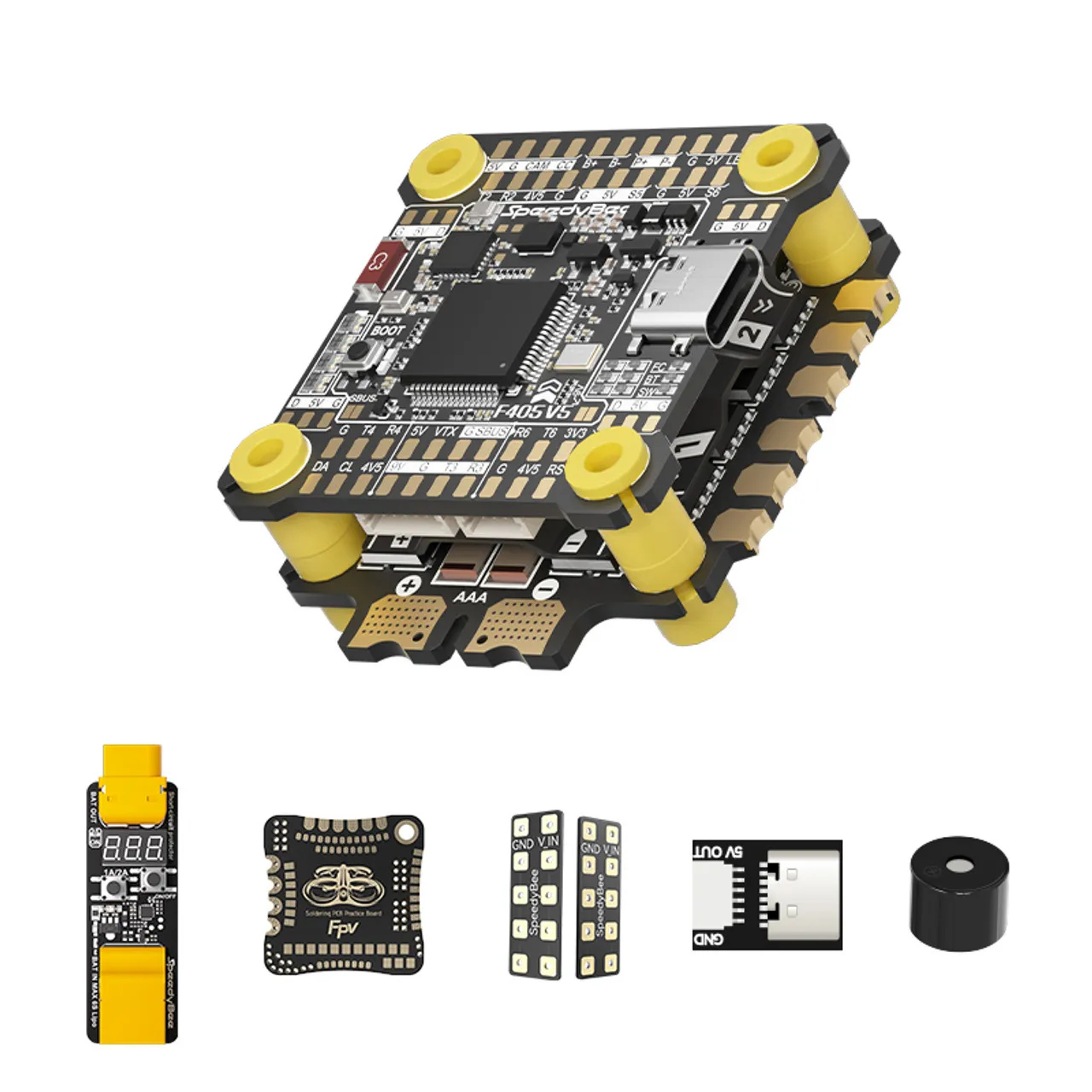 

SpeedyBee F405 V5 OX32 55A 30x30 Model Aircraft FC&ESC Stack